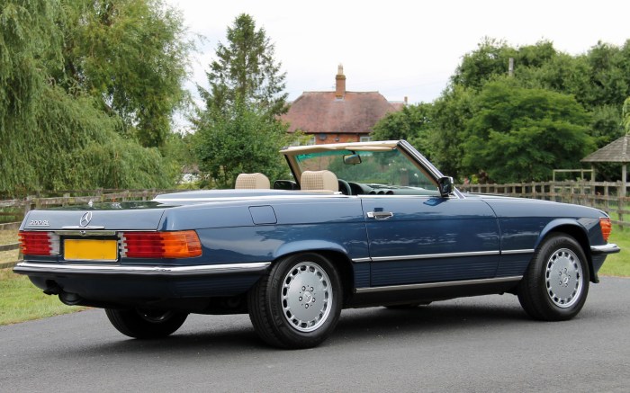 Mercedes sl 1985 benz convertible cars r107 wallpapers ws