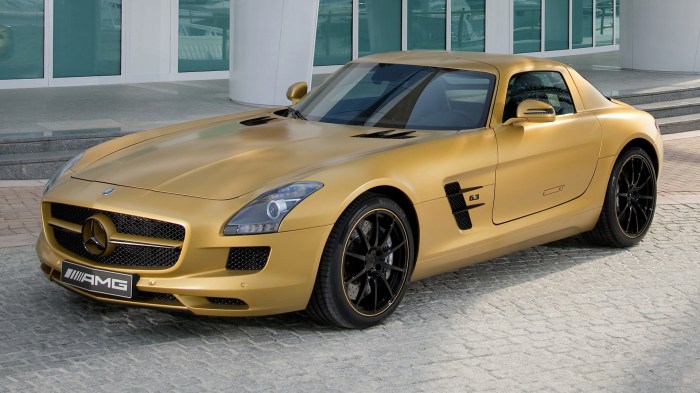 Sls mercedes amg benz 2010 gold desert carpixel car hd