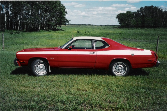 1975 duster plymouth cars dealer info body tel drivetrain
