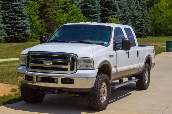 2005 ford 250 crew cab lariat sale 4wd rust